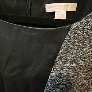 New York and Company size 12- tweed and leather dress.